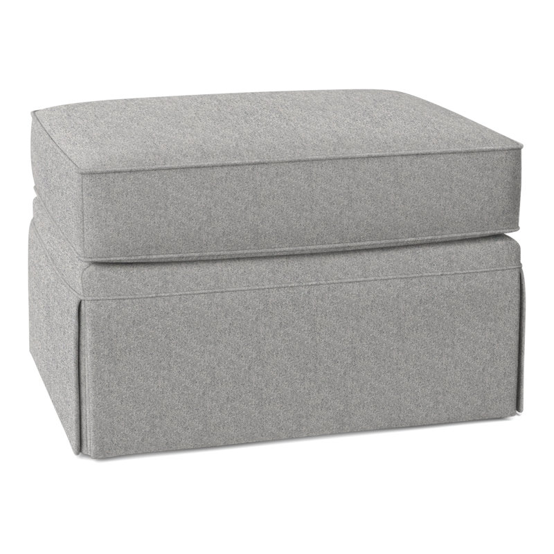 Repose-pieds Savannah, Flanelle Perigold Aspen gris clair