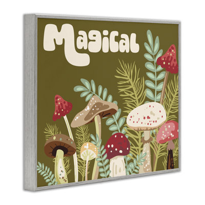 Art de champignons botaniques magiques par Diane Labombarbe bg-152