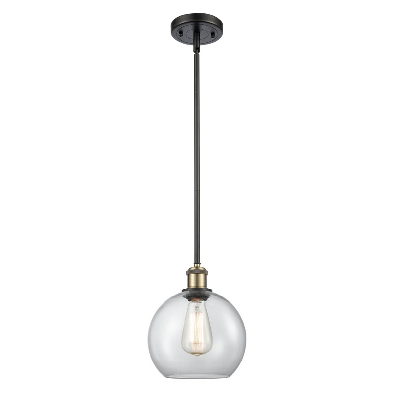 Anchondo 1 - Light Single Pendant, Clear, No Bulb Included, Black Antique Brass