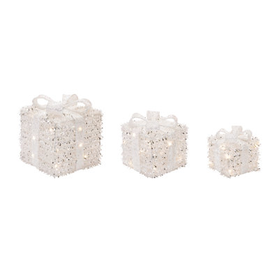 LED Tinsel Package with Bow
