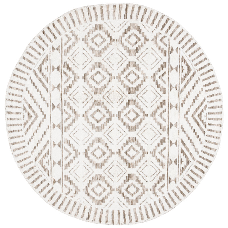 Bouley Tufted Performance Southwestern Rug, Round 6'