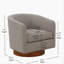 Chaise pivotante en tissu et bois-54910489