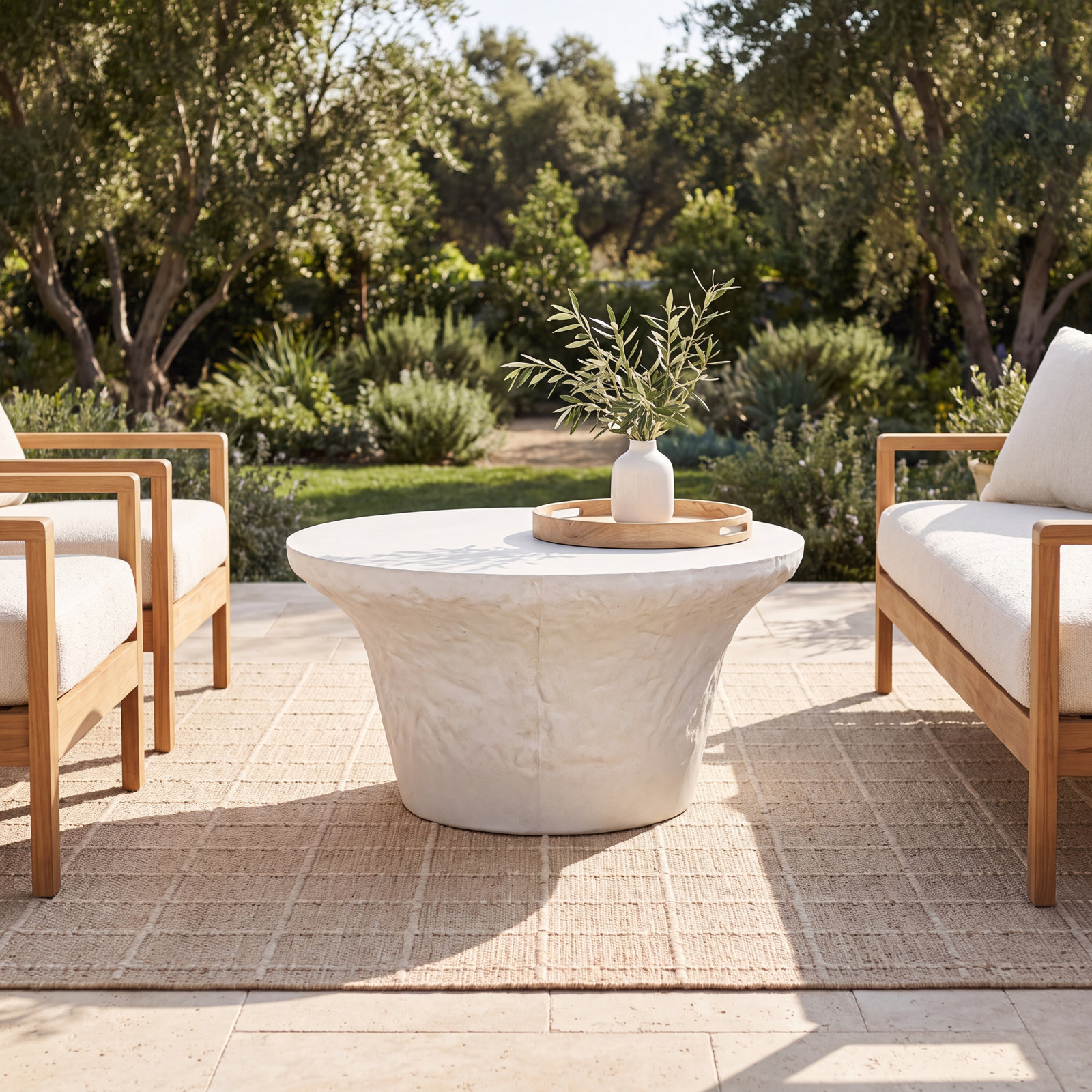 Holloway 31'' Concrete Outdoor Coffee Table