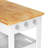 Modern Solid Wood Top Kitchen Island, Large Rolling Kitchen Cart with Drawers and Cabinet, Mobile Kitchen Table with Hooks & Towel Rack, Locking Casters-2004724749