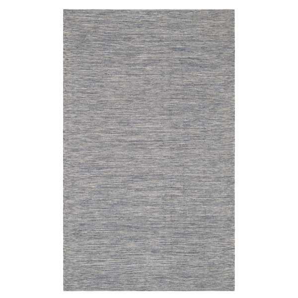 Home Conservatory Solid Blue Handwoven Handwoven Indoor/Outdoor Rug ...