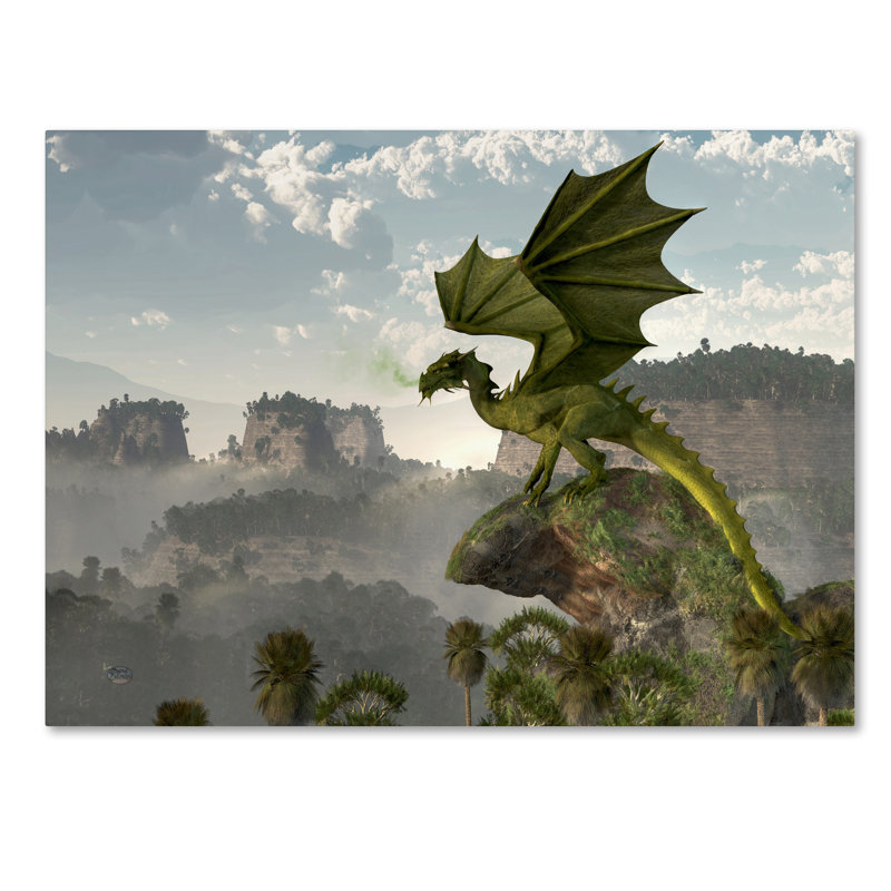Lethe «Green Dragon», impression sur toile tendue, H 14 po x l 19 po
