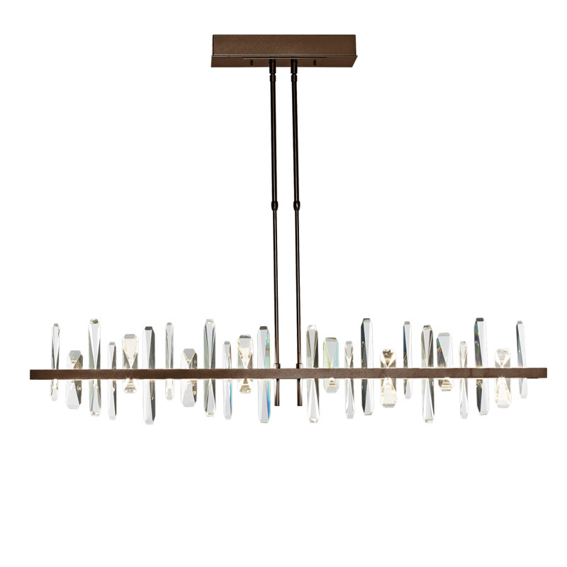 Solitude Kitchen Island Linear LED Pendant, Bronze