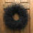 Painted Black Quail Brush Twigs Wreath