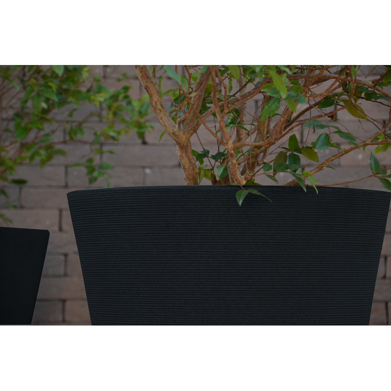 Cattier Plastic Pot Planter, 15.5" H x 17.7" W x 17.7" D