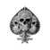 Skull Spade White by Bioworkz - Wrapped Canvas Art Prints