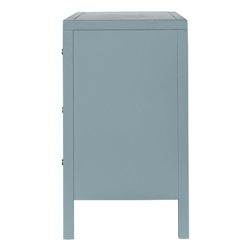 Commode 3 tiroirs Adamstown, bleu ardoise, Bleu ardoise