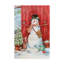 « bonhomme de neige avec oiseaux et flurries », reproduction d’impression sur toile tendue-33556221