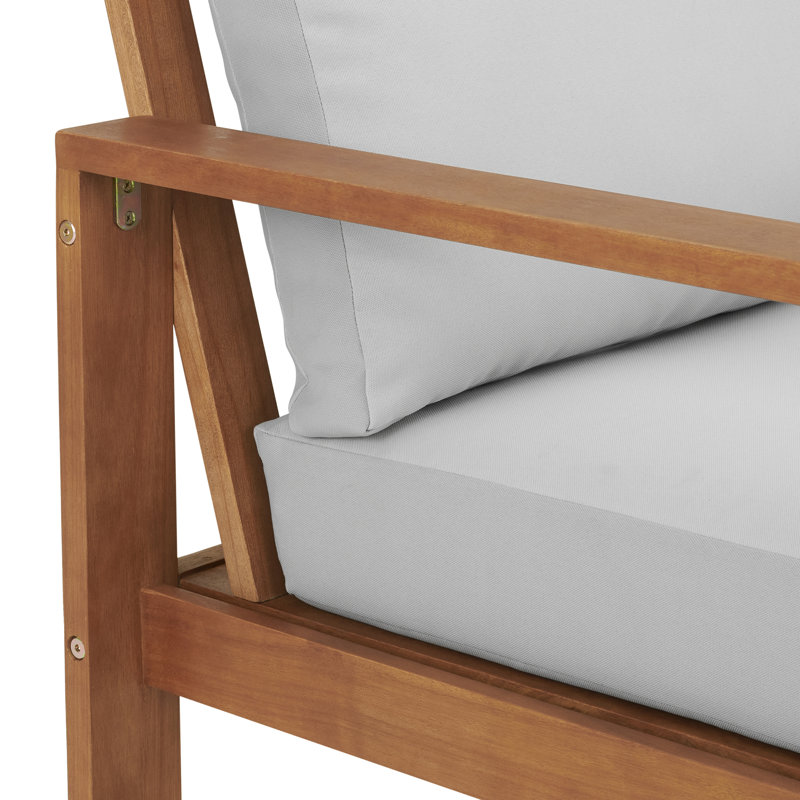 Chaise de patio avec coussins Grafton