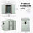 8Ft X 4Ft Outdoor Metal Storage Shed With Window-123283213-123283212