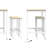 Loughborough 2 - Person Four Leg Dining Set-1447520172-1447520171-1447520170