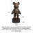 Stylish Hand-Painted Resin Bear Figurine