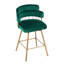 , 180, tabourets de bar pivotants, de 2, hauteur de comptoir de 26 po, style industriel moderne, siège, capacité de poids de 300 lb, rembourré, facile à nettoyer, ensemble de seau fonctionnel, étagé