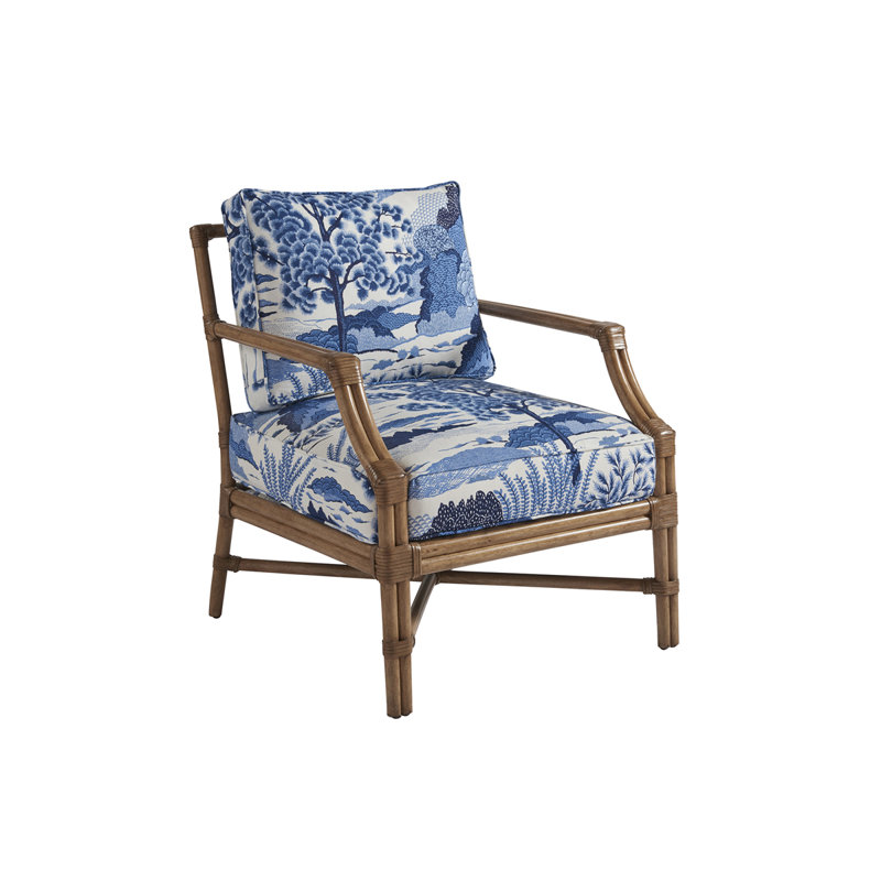Chaise Redondo, Bleu / blanc