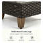 Table basse carrée en métal pour l'extérieur, l 24 po x P 24 po