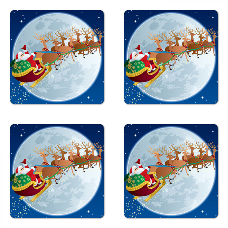 Square 4 Piece Coaster Set