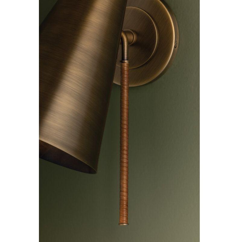 Troy Lighting Kobe 6 inch wide 1 Light Wall Sconce in Patina Brass