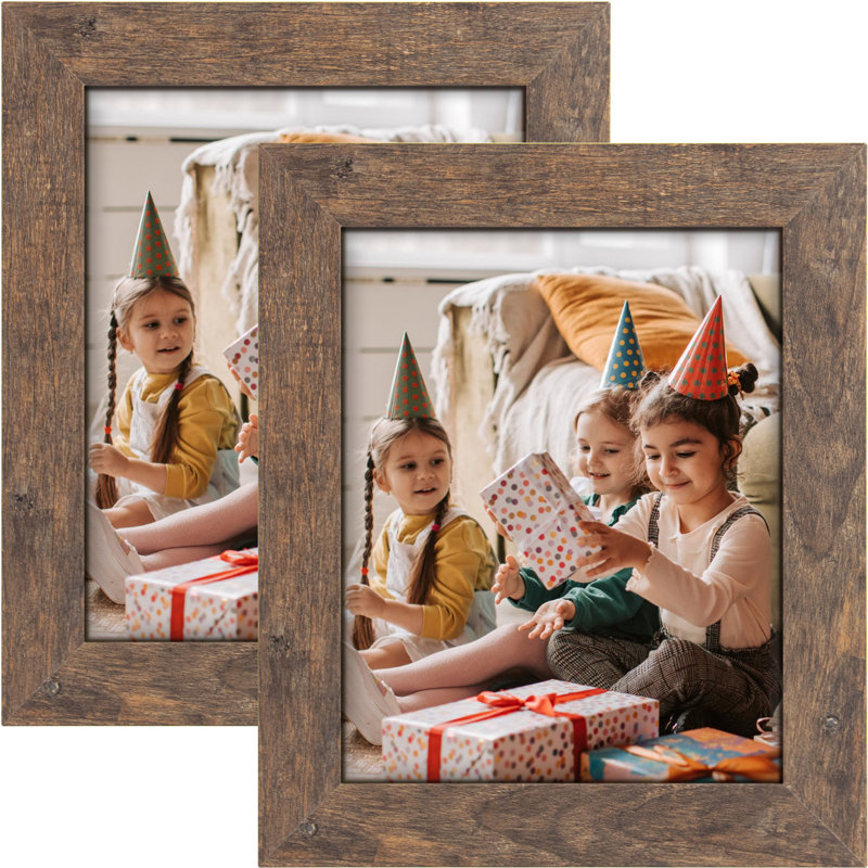Ensemble de 2 cadres photo Johnsonburg, Marron, 5" x 7"