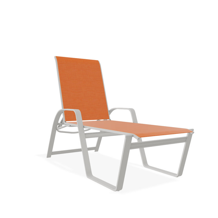 Holna Outdoor Rust-Resistant Metal Chaise Lounge