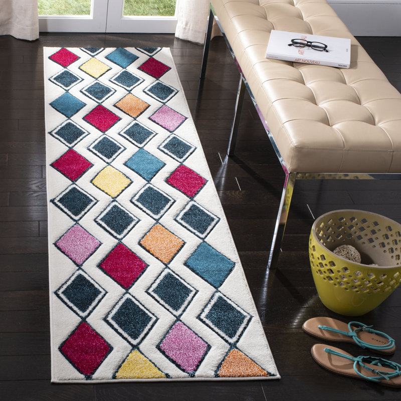 Kena Performance Geometric Rug, Runner 2'3" x 12'