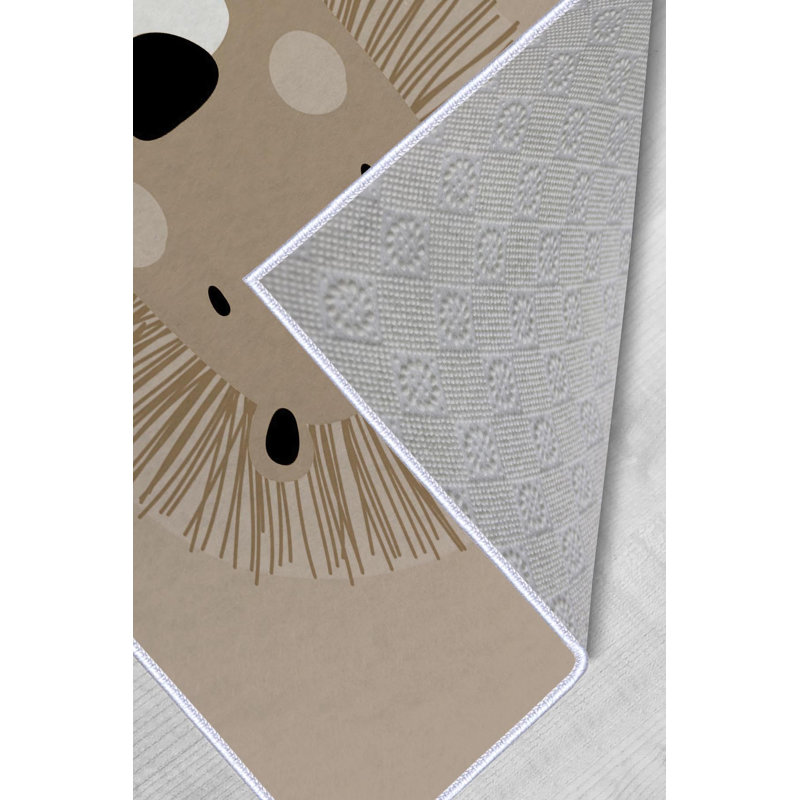 Tapis de couloir élégant, 2,6 x 4,9 pieds, 100% polyester, 650 g / m² | Antibactérien, antidérapant en PVC sous le dessous, d'une hauteur de poils de 0,3 po | Lavable à la machine, impression numérique 3D, parfaite pour tout vestibule ou espace de vie