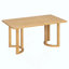Ensemble de table de salle à manger 7 pièces pour 6 personnes, ensemble de table de cuisine rectangulaire avec 6 chaises rembourrées à dossier demi-tonneau, table de salle à manger grain de bois avec dossier incurvé et sièges rembourrés-546094298-546094299