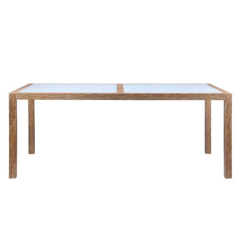 Artie 79'' Outdoor Dining Table, Eucalyptus 