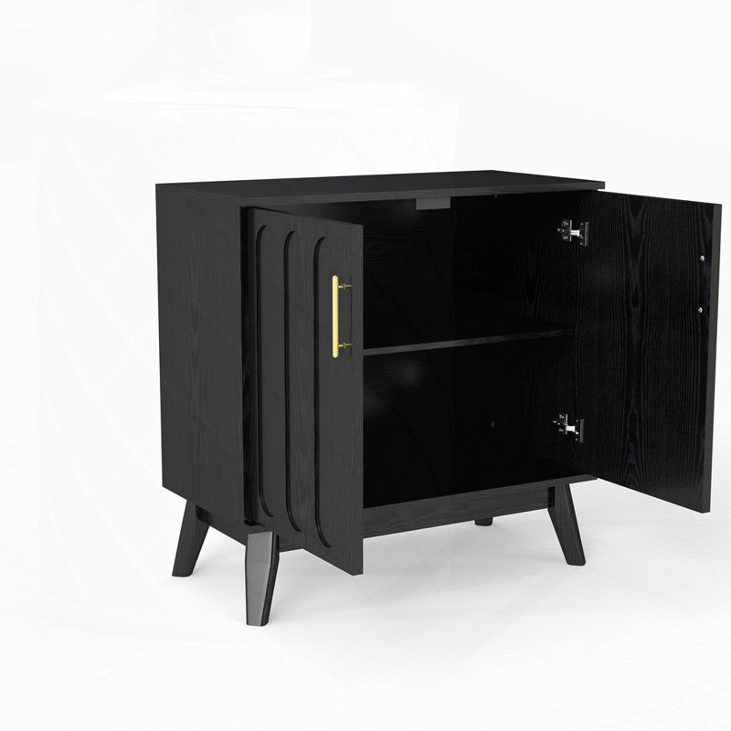 Buffet Mid-Century, Noir