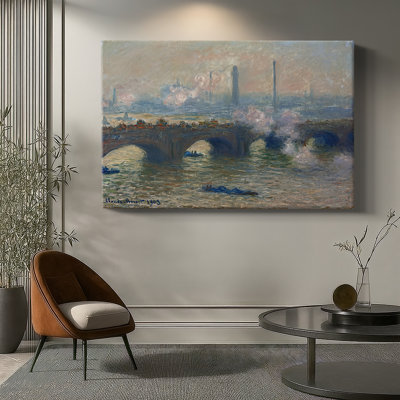 Waterloo Bridge, Sunlight Effect-Claude Monet-Gallery Wrapped Canvas-1903