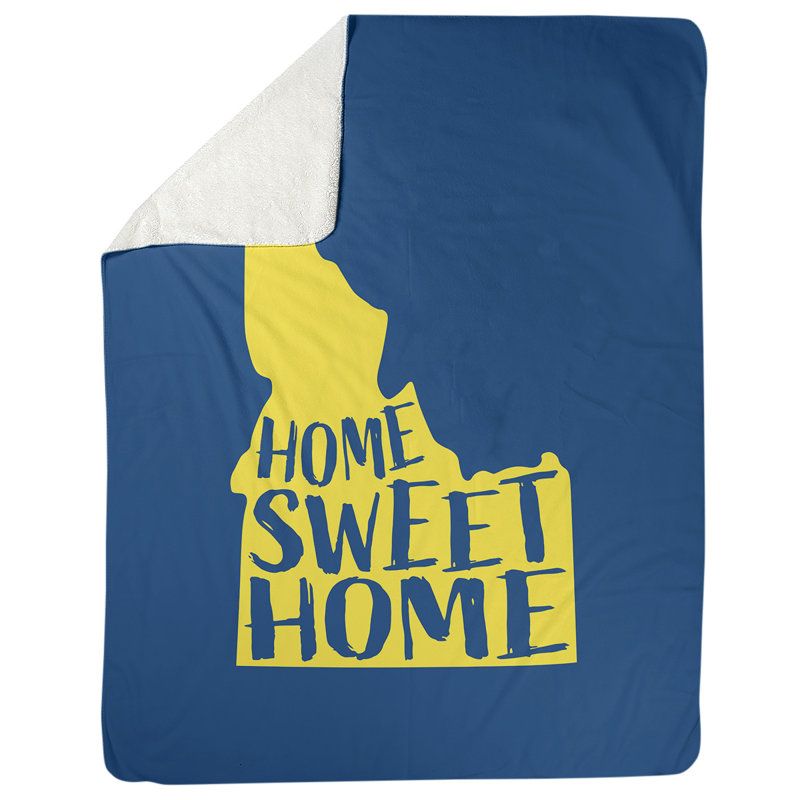 Jeté en polaires pour idaho home, l 52,5 po x L 62,5 po, Bleu marine