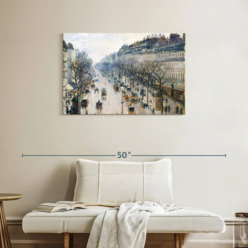 Sirci, le Boulevard Montmartre, matin d'hiver 1897, H 24 po x l 36 po