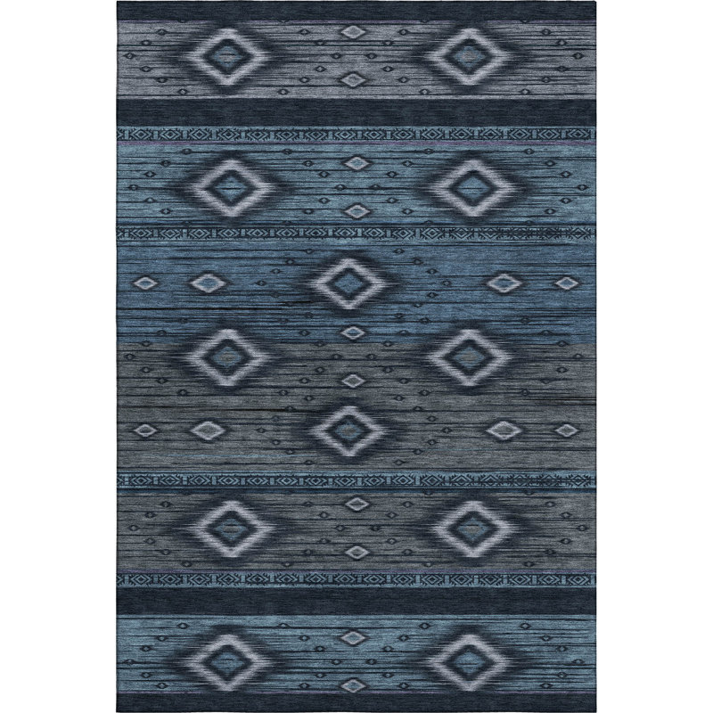 Premium Machine Washable Ralston AMF1943 Tribal Rug, Rectangle 5' x 7'6"