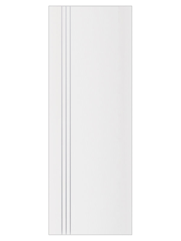 Porte intérieure stratifiée moderne blanc doux Glam G-Pro 004 seulement 36 po x 80 po, 36 po x 80 po, Blanc doux