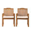 Fauteuil en bois, siège H 18,75 po, siège en bois résistant à la rouille, l 26,75 po x H 35 po