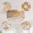 Talbotton 4-Light 15-inch Round Shade Crystal Flush Mount