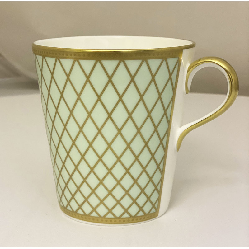 Majestic Bone China Coffee Mug, Mint Green