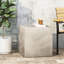 Table d'appoint d'extérieur en béton gris - en cas de mauvais temps en forme de cube, béton, H 22,25 po x l 22,63 po P, sans tracas d'assemblage