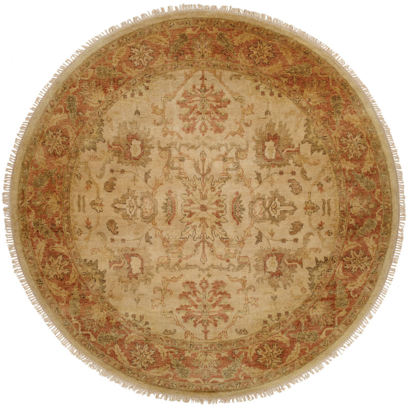 Tapis oriental en laine noué à la main Oriental, Carré 10 pi