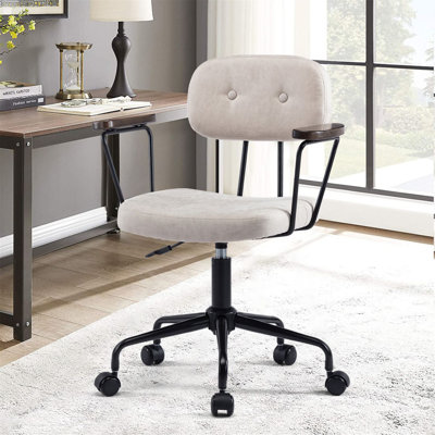 Chaise de bureau pivotante décorative pour salon, chambre à coucher, bureau