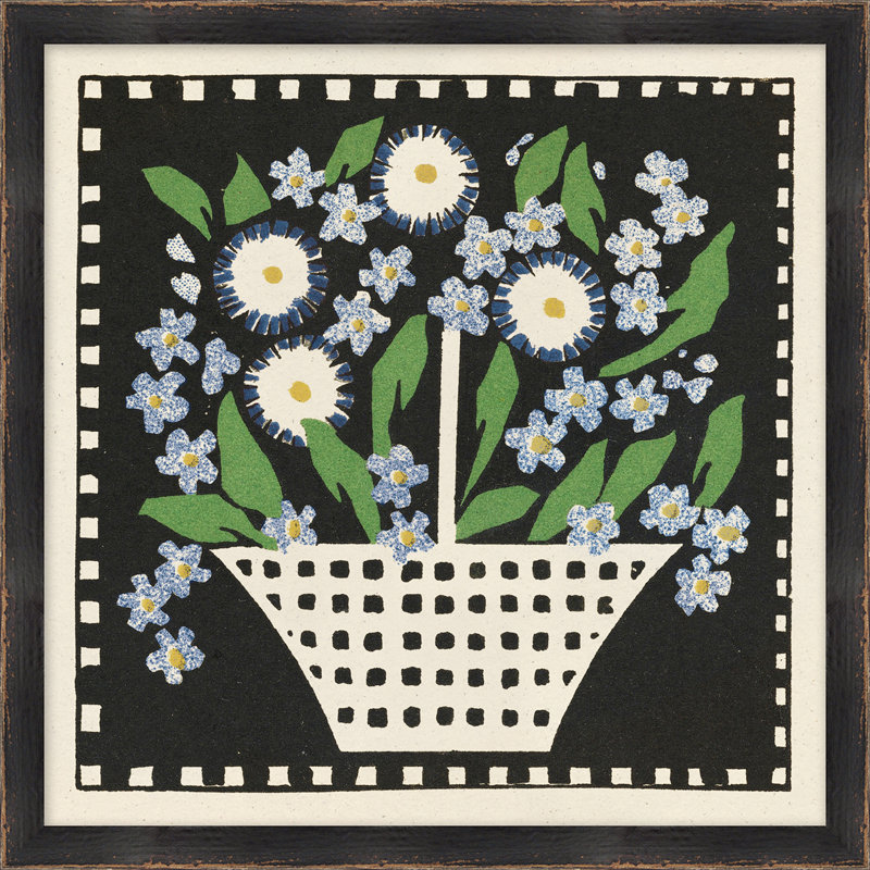 Flower Box 4 - Peinture encadrée sur papier