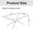 39.37" Rectangular Clear Tempered Glass Coffee Table,Stylish Design with Black Metal Legs, Coffee Table for Living Room-971679552-971679557-971679558