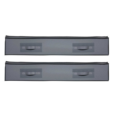 Stackable, Under Bed Storage, Clear Lid, High - Quality, Odorless, Triple Layer Non Woven, Foldable, Breathable, , Top Bed, Shoes And Clothes Odorless Woven Fabric, Easy Spacious, Transparent Panel