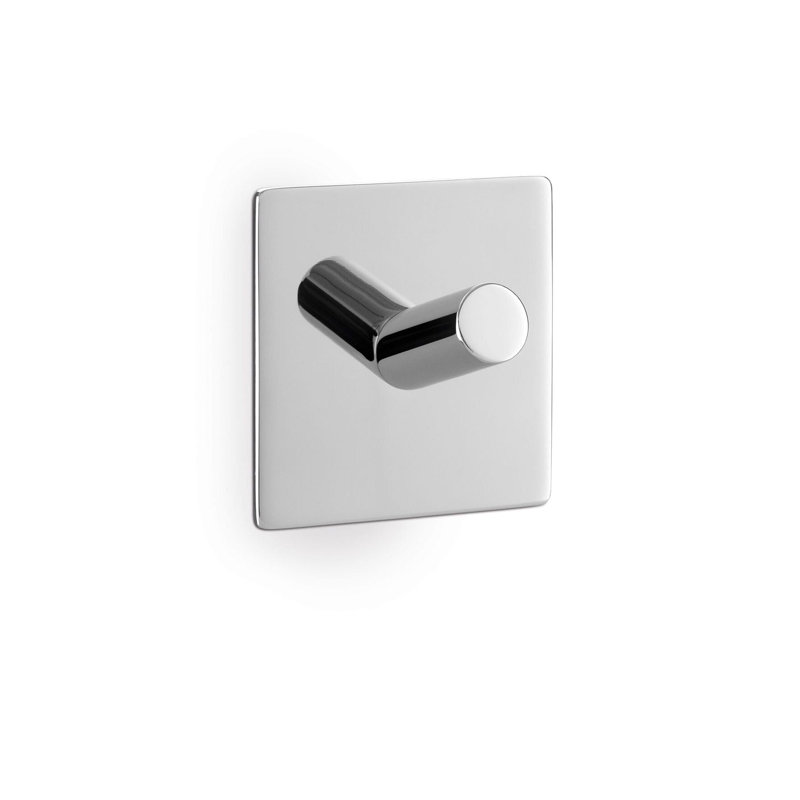 Zack Peco Square Towel Hook , Polished Chrome