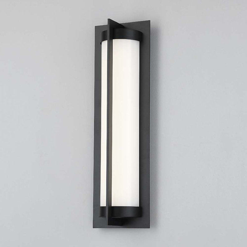 Laffoon LED Outdoor Flush Mount, 6'' W x 3.75'' D x 20'' H
