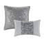 Ensemble d'édredon brodé 8 pièces Luxury Transitional | Literie en microfibre de polyester hypoallergénique avec motif pintuck matelassé, taies décoratives et coussins lavables à la machine-113098981-113098979