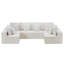 Canapé en U modulaire surdimensionné en chenille Boneless-1647556043